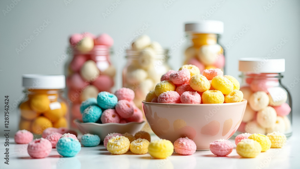 Title: A Vibrant and Colorful Still Life Composition
Title: A Vibrant and Colorful Still Life Composition
