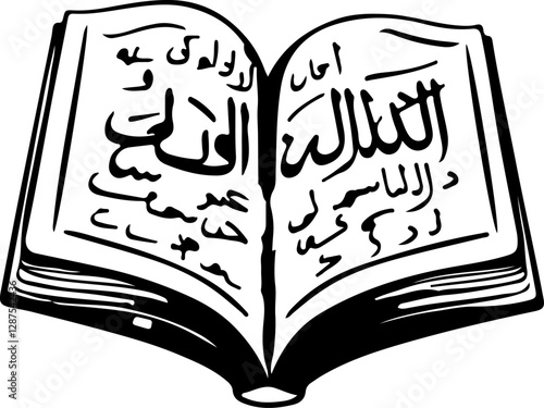 vector illustration of a book with a text
