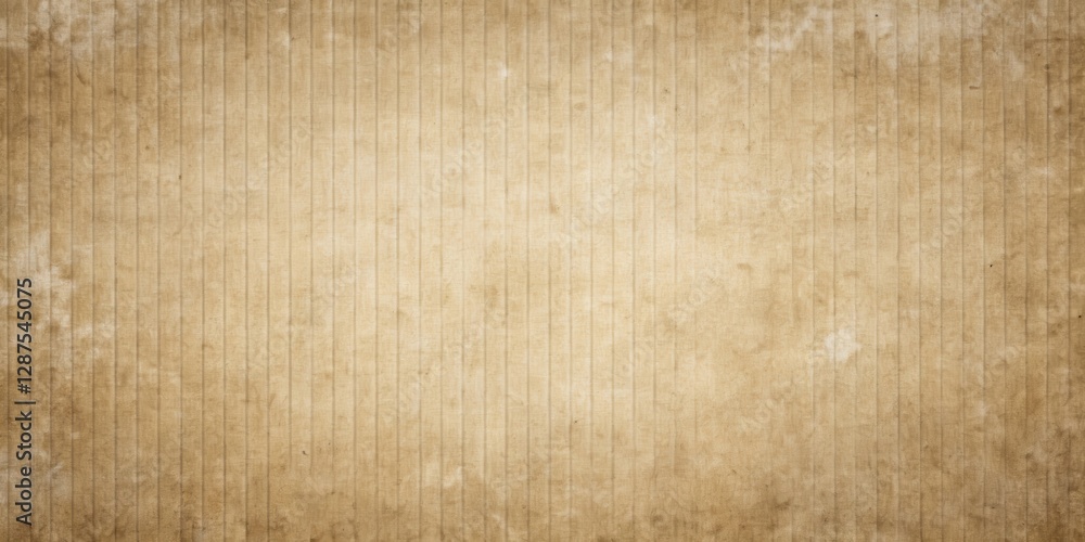 Fototapeta premium Aged Cardboard Texture with Vertical Lines and Subtle Staining A Vintage Background Image