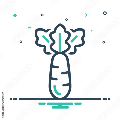 Mix icon for radish