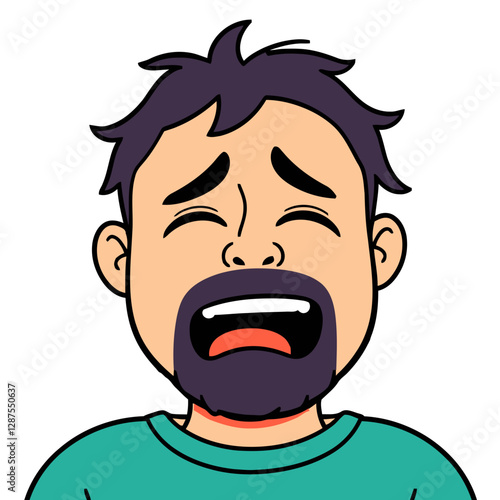 cartoon man with a beard
