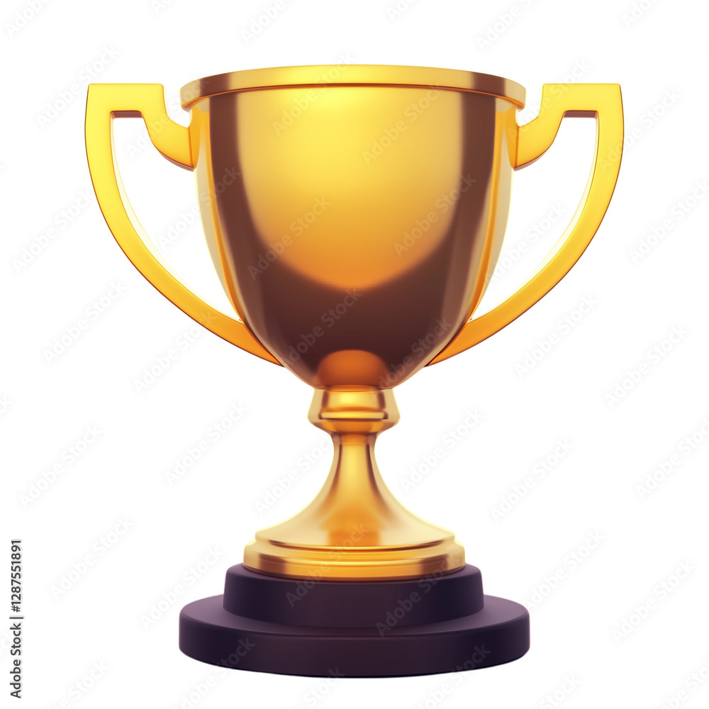 3D Gold Thropy on transparent background 3D Gold Thropy on transparent background