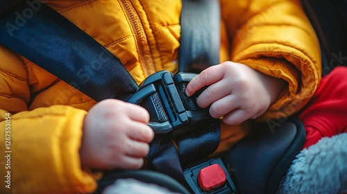 Child Buckling Seat Belt For Travel Safety Purposes