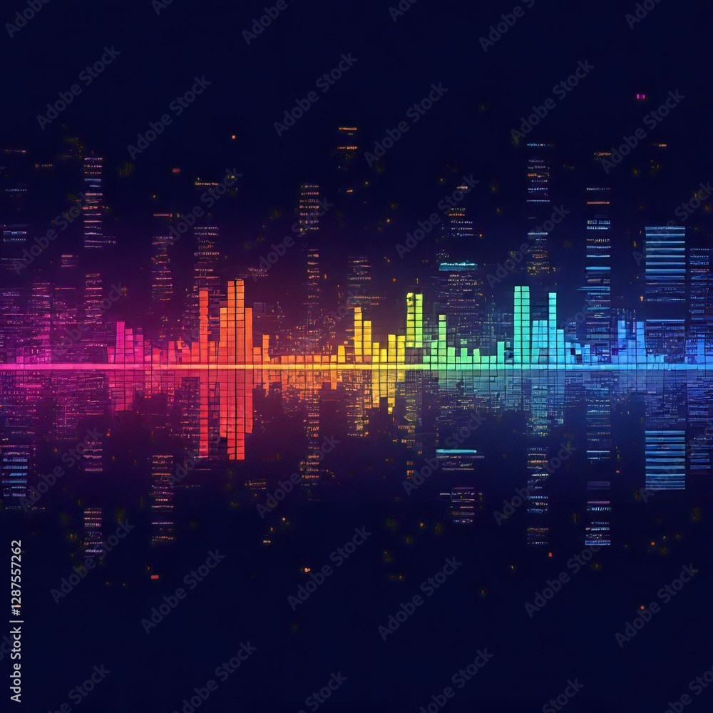 Fototapeta premium sound wave background
