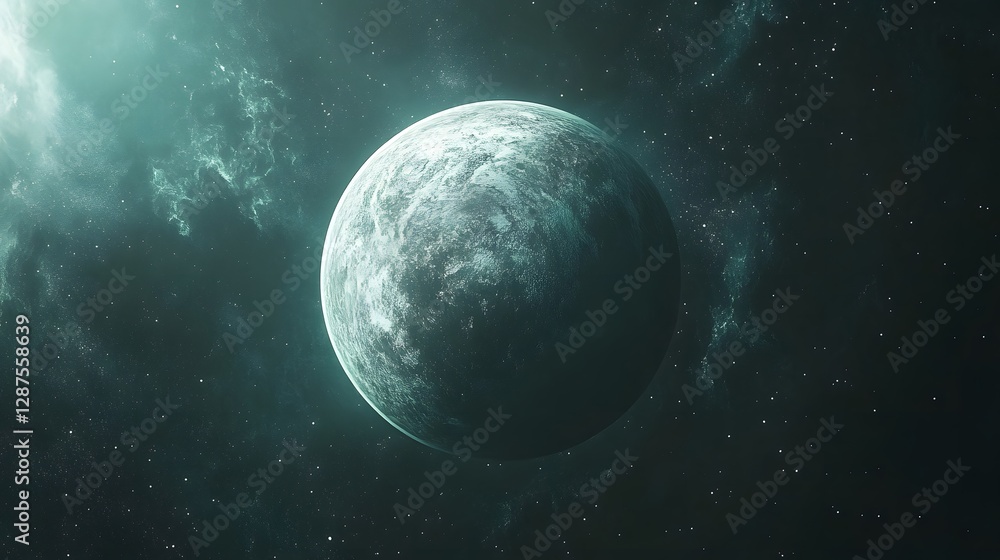 Obraz premium Mysterious exoplanets in telescopes