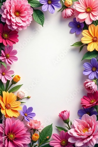 Wallpaper Mural Vibrant multicolored floral backdrop with pink, purple, and yellow flowers, pink, background, floral Torontodigital.ca