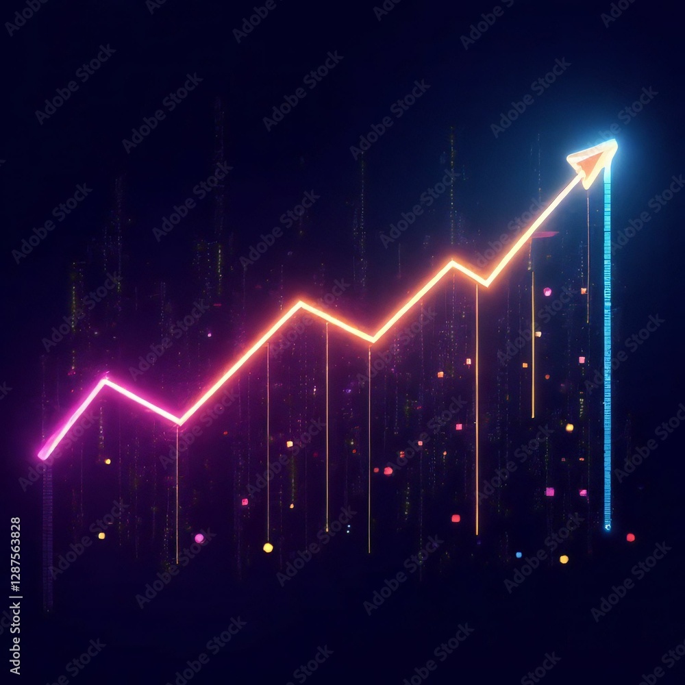 abstract technology chart line abstract technology chart line