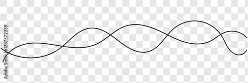 Thin line wavy abstract background