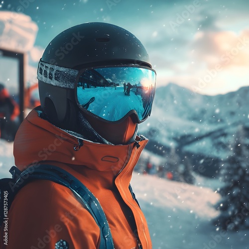 skier on the slope
