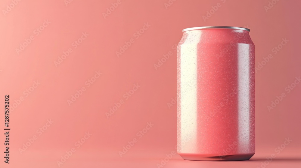 a 3d pink can with pink background a 3d pink can with pink background