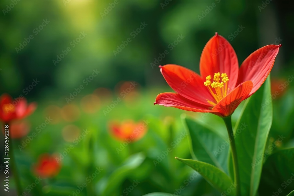 Butea monosperma flowers in garden amidst greenery, bloom, flora, garden Butea monosperma flowers in garden amidst greenery, bloom, flora, garden