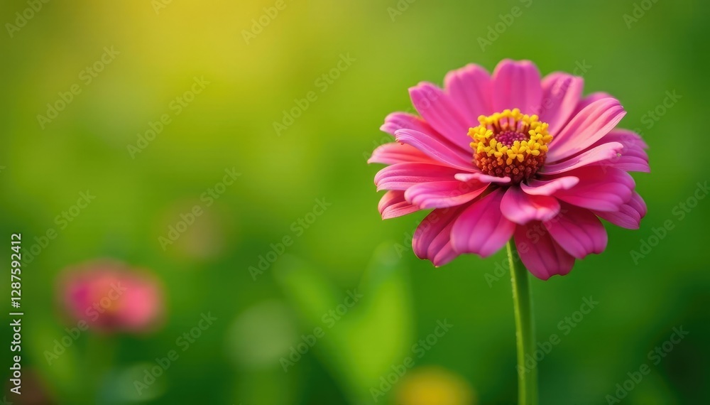 Delicate zinnia petals unfurl in a lush green meadow, zinnia, photography, countryside Delicate zinnia petals unfurl in a lush green meadow, zinnia, photography, countryside