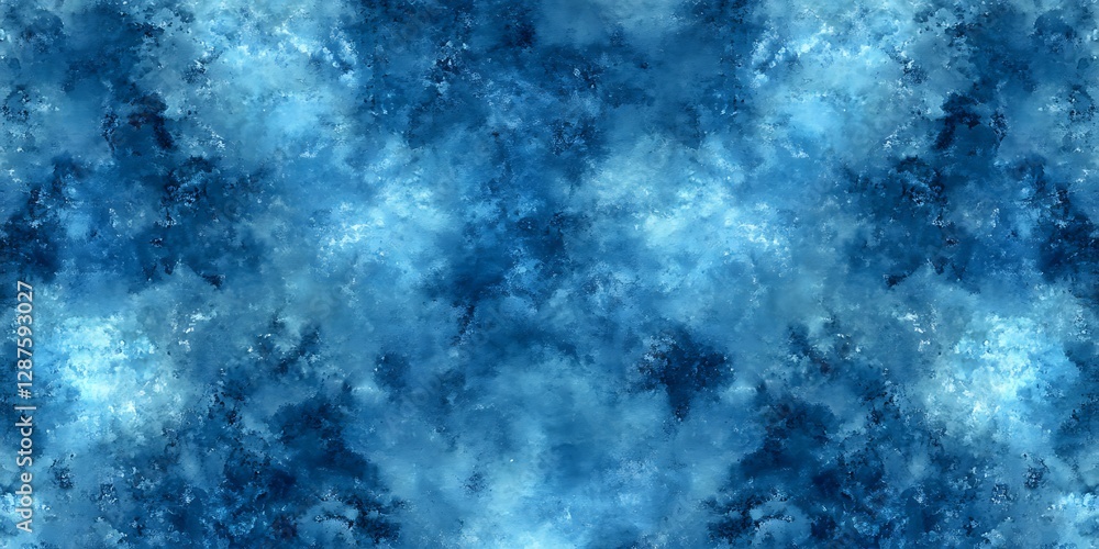 Fototapeta premium Abstract Blue Ice Pattern