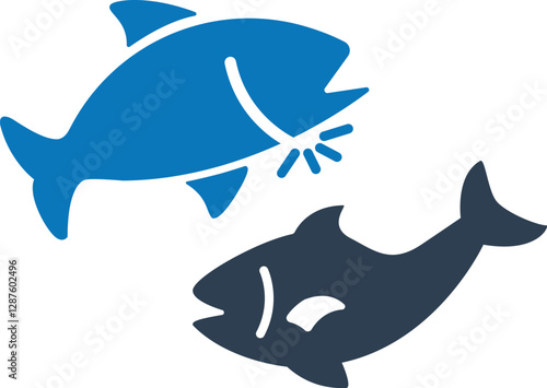 Fish icon vector