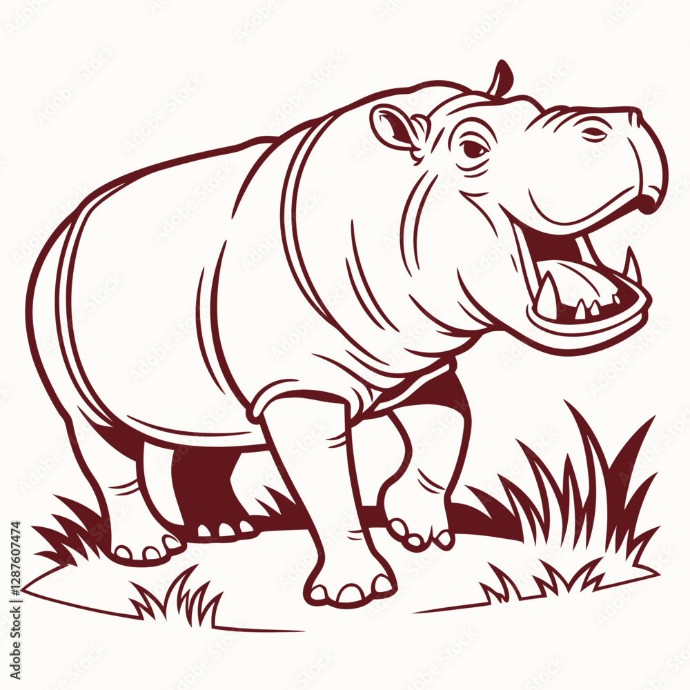 Obraz premium hippo