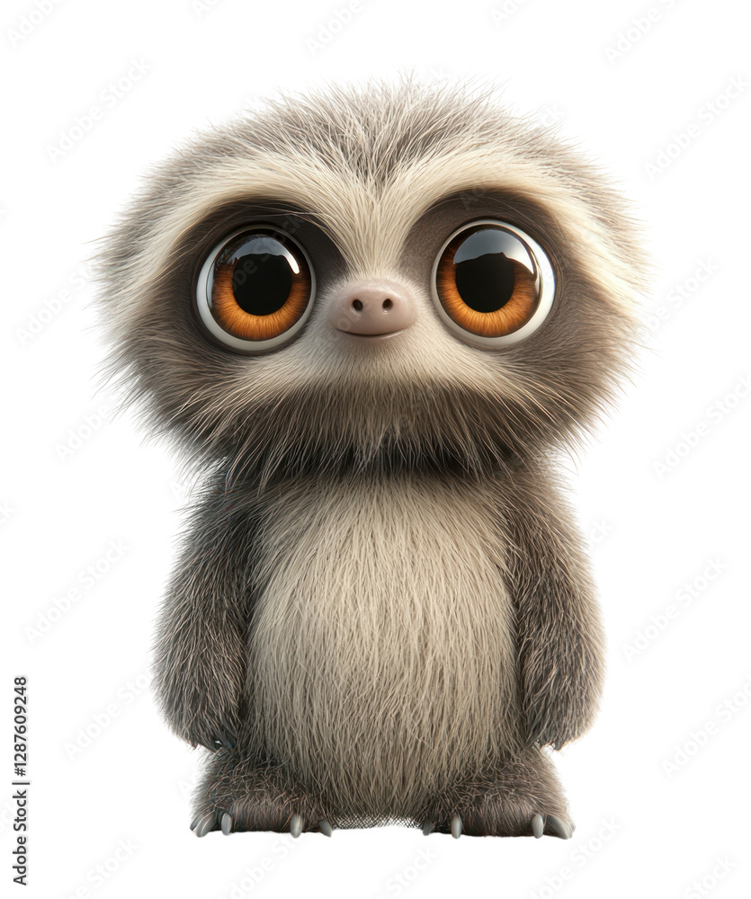 Fototapeta premium PNG Sloth illustration creature cartoon.