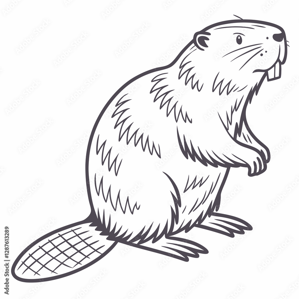 Obraz premium beaver