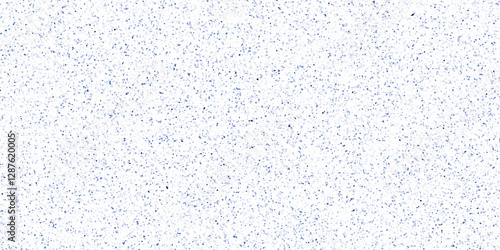 Abstract terrazzo pattern with small abstract blue speckles softly blending on a white background. terrazzo design with tiny scattered details for a refined and subtle finish. 