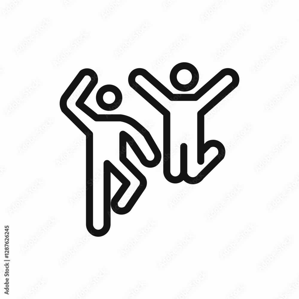 two friends icon vector sign two friends icon vector sign