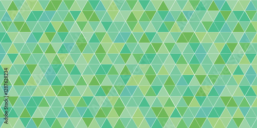 新緑　三角　模様　背景　