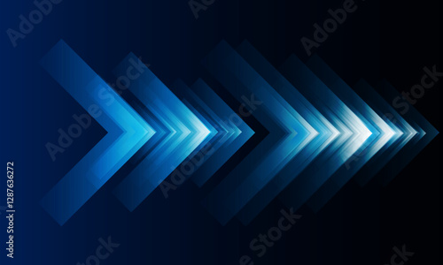 High speed concept Arrow up Light out technology background Hitech communication concept innovation background, vector design