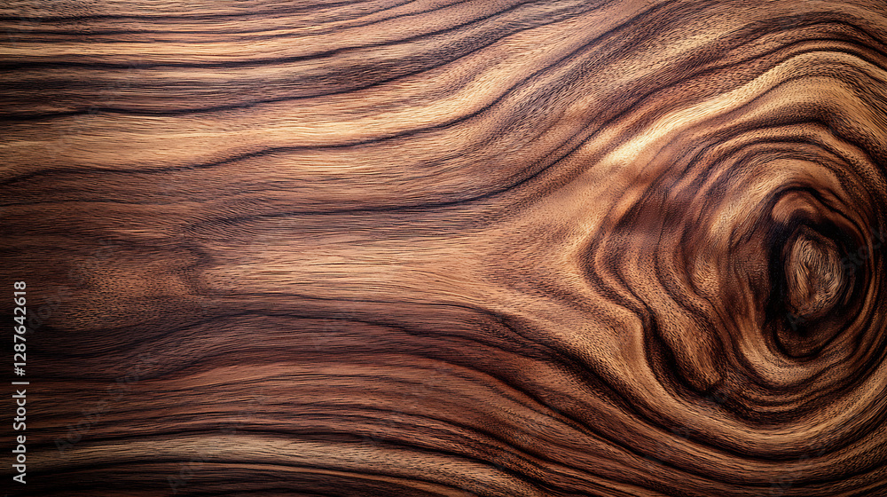 Detailed Close Up of Wood Texture with Brown and Black Swirling Grain and Natural Patterns Detailed Close Up of Wood Texture with Brown and Black Swirling Grain and Natural Patterns