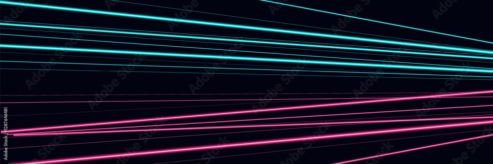 Dynamic pink and blue motion light trails with blur effect. Futuristic dynamic technology banner. Vector illustration eps10 Dynamic pink and blue motion light trails with blur effect. Futuristic dynamic technology banner. Vector illustration eps10