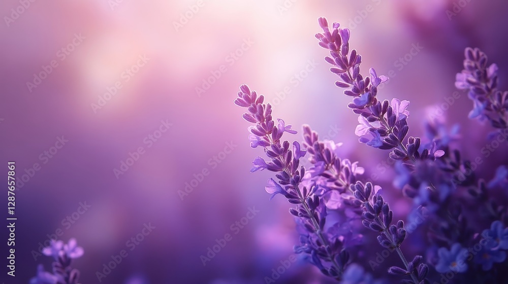 lavender flowers in a field,Abstract blurred banner for design, template, web poster,Minimalistic, flat design, high resolution. lavender flowers in a field,Abstract blurred banner for design, template, web poster,Minimalistic, flat design, high resolution.