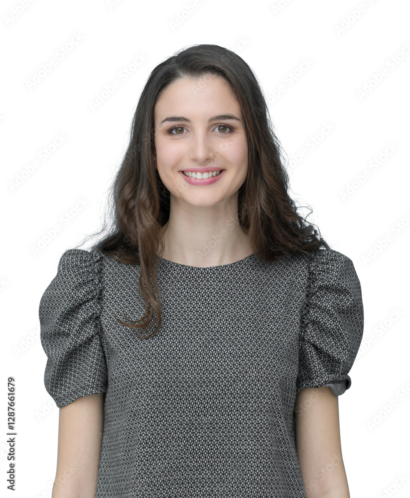 Smiling elegant girl portrait