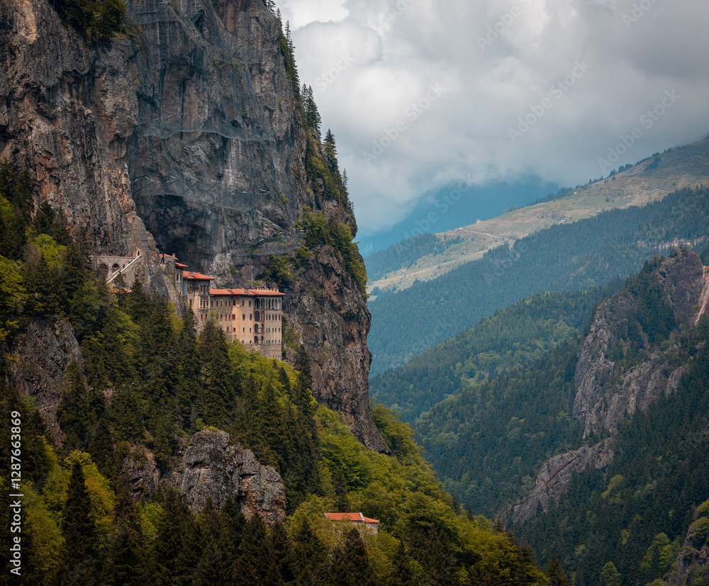 Sumela Monastery (Turkish: Sümela Manastırı) is a Greek Orthodox monastery, in the Maçka district of Trabzon Province in modern Turkey.