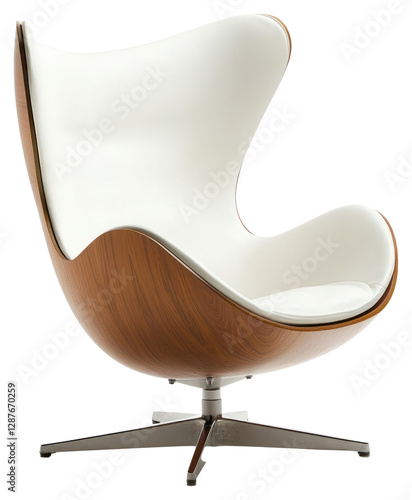 PNG Egg chairs or Eames lounge chairs furniture white egg. photo