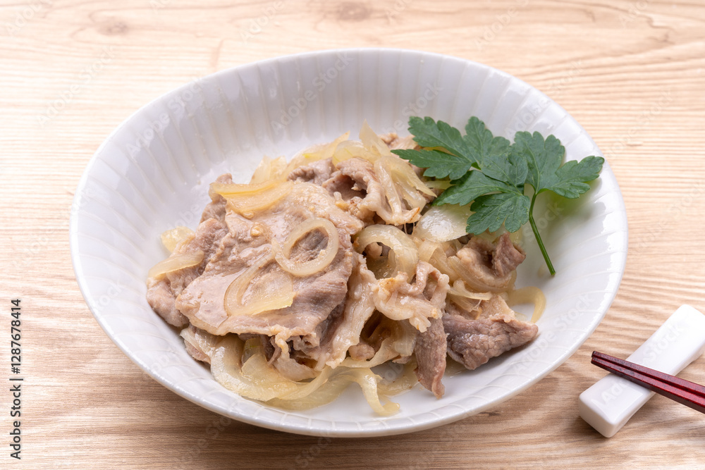 豚肉塩レモン炒め 豚肉塩レモン炒め