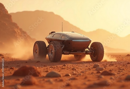 Futuristic Off-Road Vehicle – The Future of Autonomous Transportation