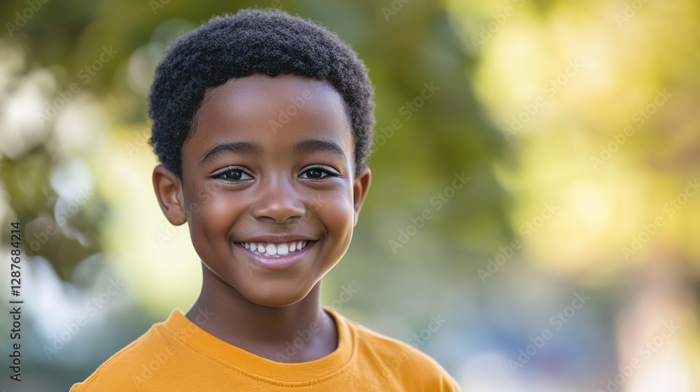 A young African American boy stands against a soft background, smiling at the camera with confidence. A young African American boy stands against a soft background, smiling at the camera with confidence.