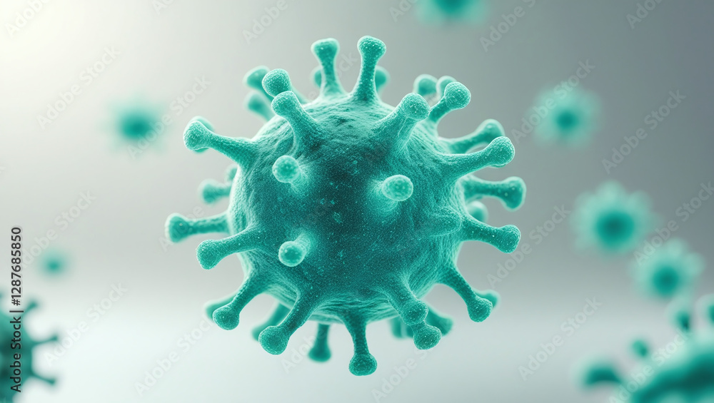 Complex fiber-textured virus with a blue-green luminescence Complex fiber-textured virus with a blue-green luminescence