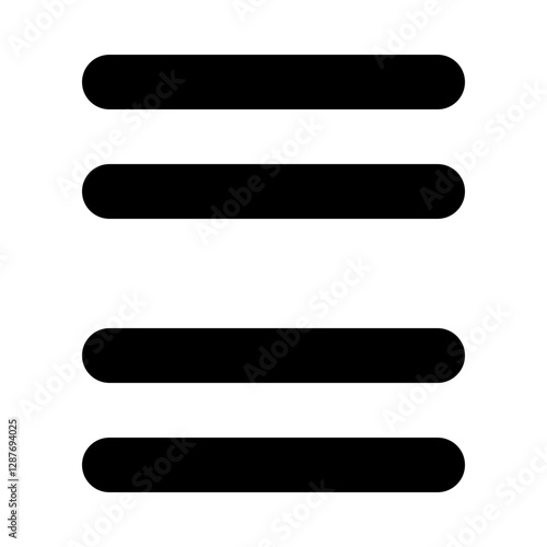 Oreo Menu Outline Icon Vector