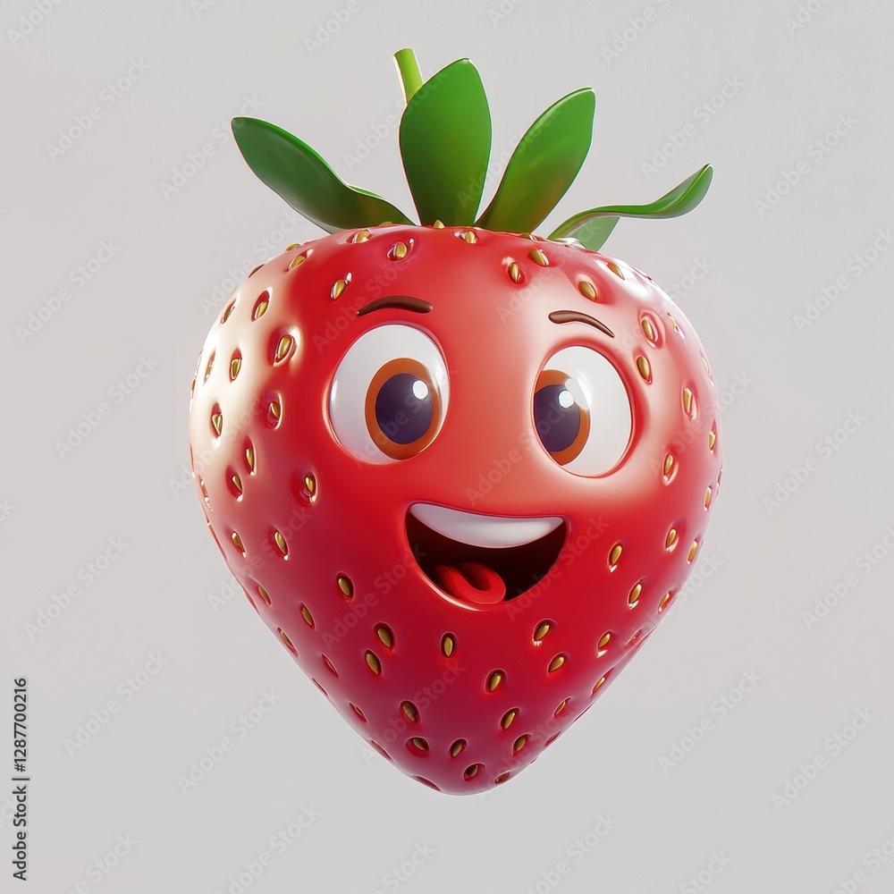 Obraz premium Strawberry isolated on white background