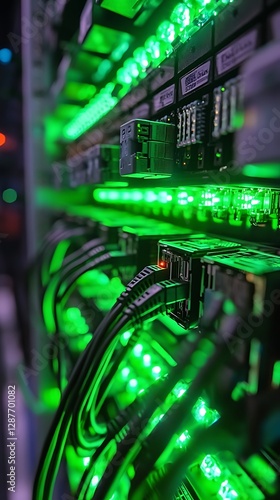 Server Rack Network Lights