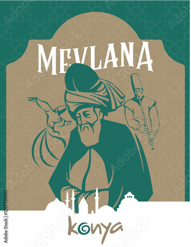 Melana Celaleddin-i Rumi, December 17 - Mevlana Week in Konya, Seb-i Arus. Translation: Mevlana Celaleddin-i Rumi, December 17 Melana Week in Türkiye, Konya, Seb-i Arus.