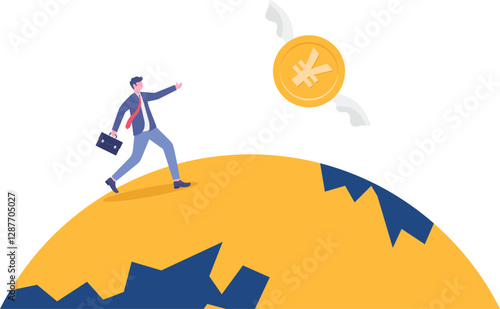 Social media illustration, business concept, web design

