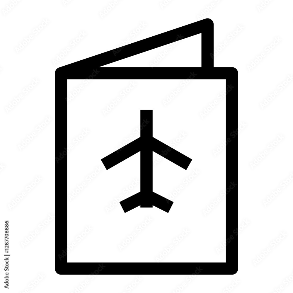 Fototapeta premium travel thin icon