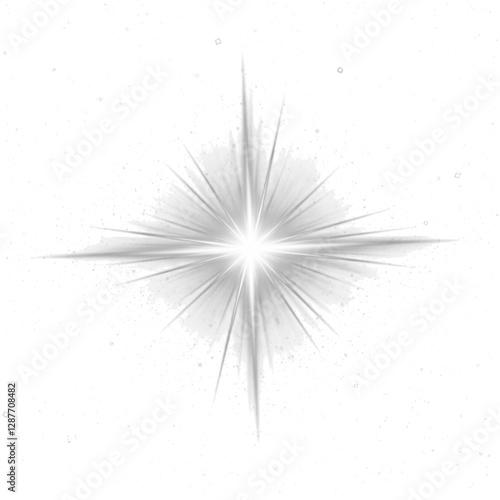 Bright starburst graphic with transparent background.