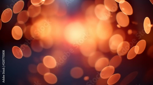Warm Red Bokeh Background Video Abstract Lights Sparkles