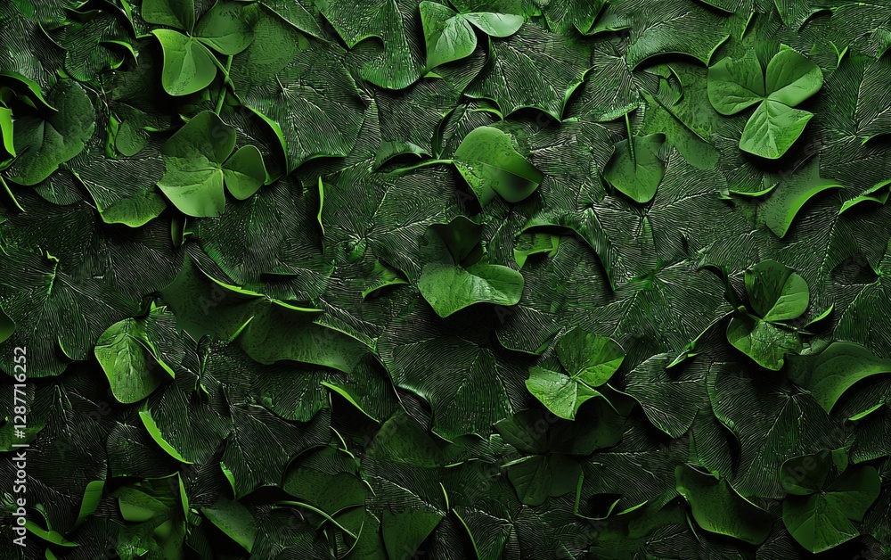 Saint Patrick Day camouflage 3d background Saint Patrick Day camouflage 3d background