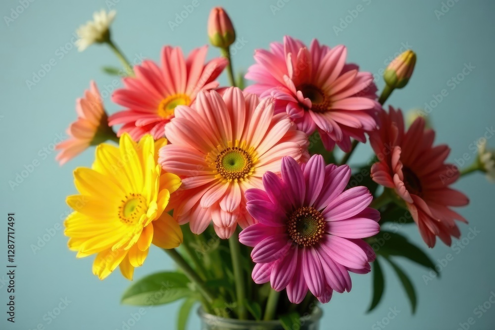 A bouquet of mixed flowers with a natural and organic feel, mixed flowers, bouquet A bouquet of mixed flowers with a natural and organic feel, mixed flowers, bouquet