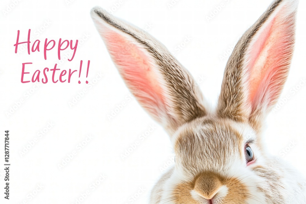 This adorable bunny showcases its large ears and playful expression, perfect for Easter-themed projects. This adorable bunny showcases its large ears and playful expression, perfect for Easter-themed projects.