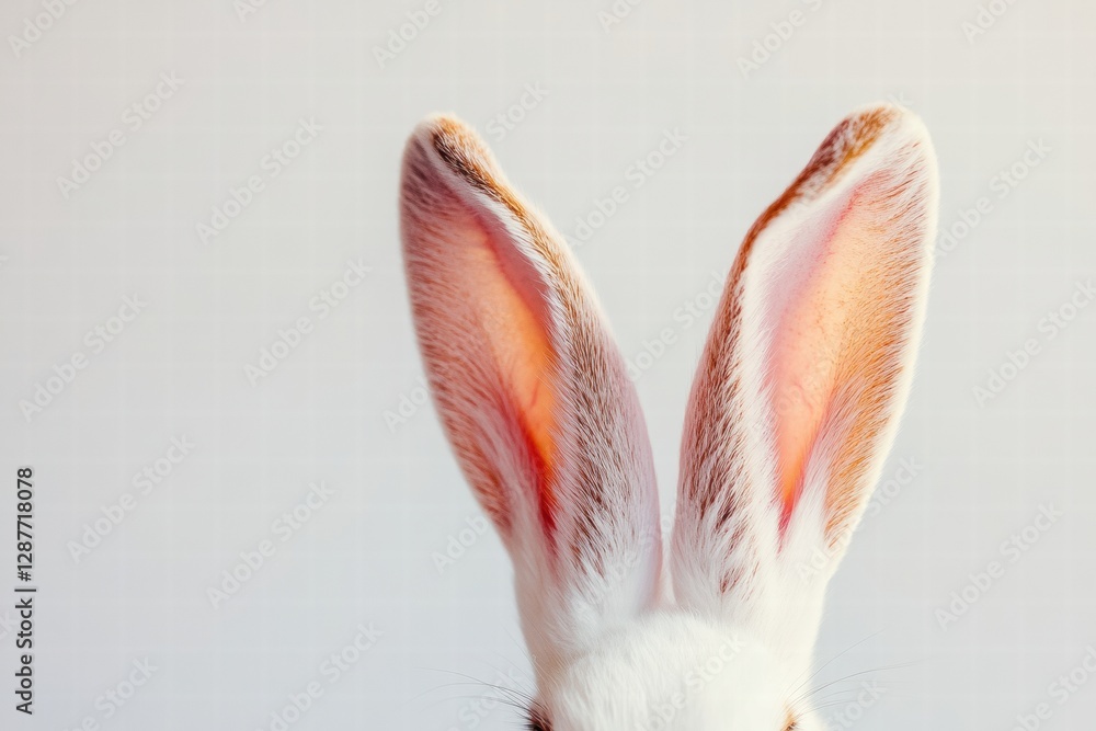 Featuring a beautiful bunny with striking ears and soft fur, an ideal representation of Easter joy. Featuring a beautiful bunny with striking ears and soft fur, an ideal representation of Easter joy.