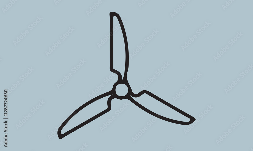 Ceiling Fan art vector illustration illustration, propeller, symbol, vector, three-dimensional, wind, fan, air, ceiling, light, sun, design, flower, icon, sign, summer, blowing, climate, clip art, com