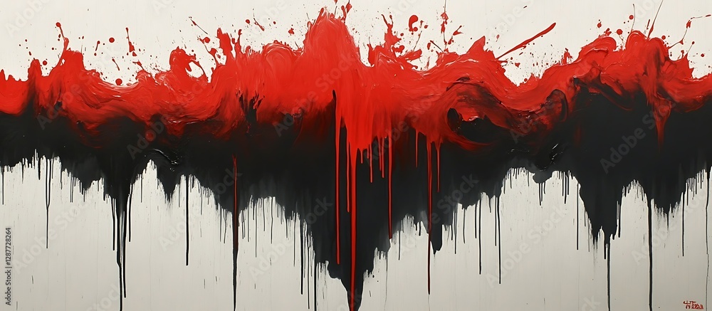 Fototapeta premium Abstract Art Drip Painting