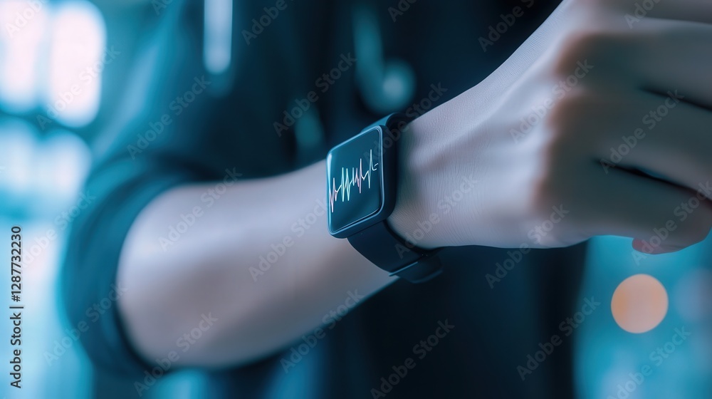 wearable ECG patch. Explain how it continuously monitors heart activity and sends real-time data to doctors for evaluation.